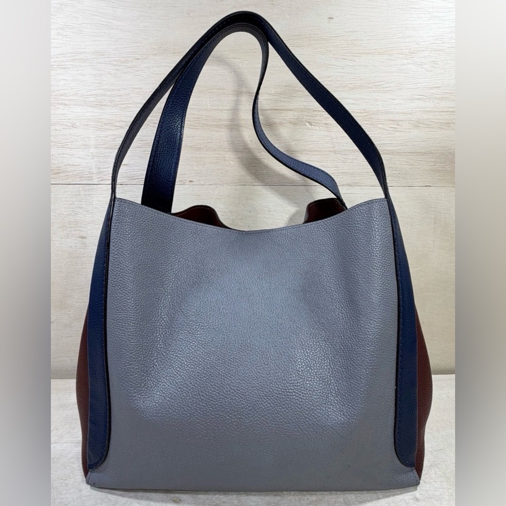 Coach 76088 Hadley Hobo In Colorblock (Baby Blue/Blue/Red) - EUC - Picture 9 of 10